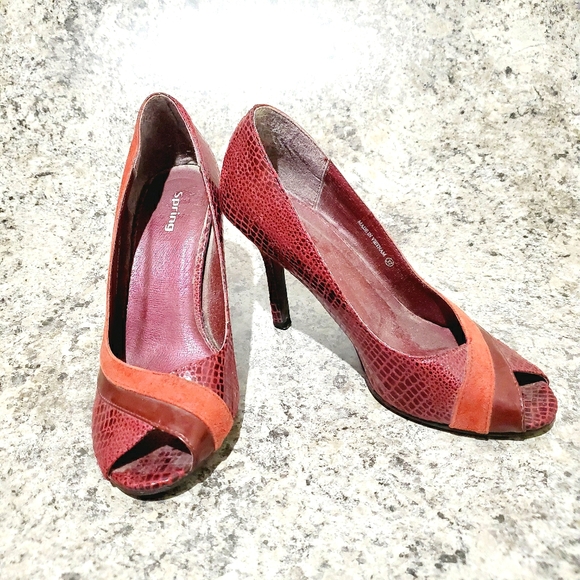 3/$20 SPRING Slip On Pumps Shoes High Stilettos 37 - Picture 1 of 5